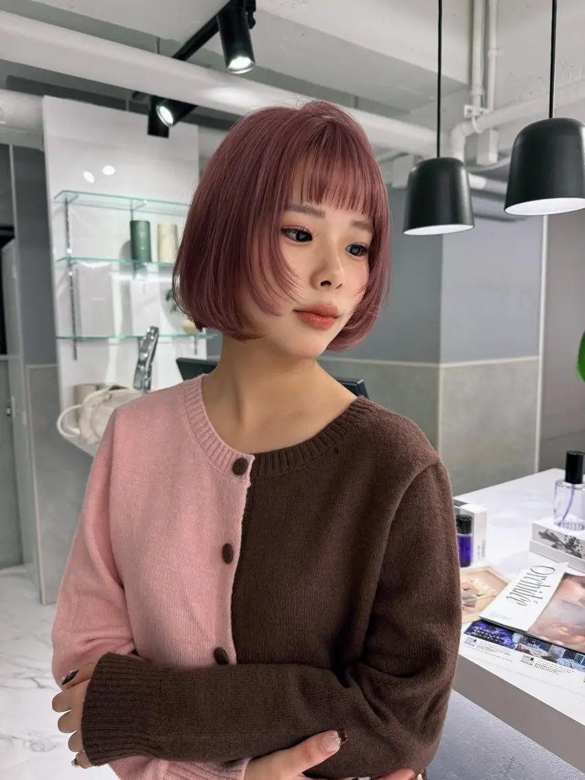 ヘアカラー sena⌇ベージュ⌇ ブリーチなしWカラーのヘアスタイル