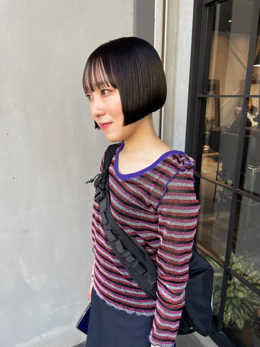 ショート ショートボブ ボブ ショートヘア fubuki🪷 似合わせカットカラーのヘアスタイル