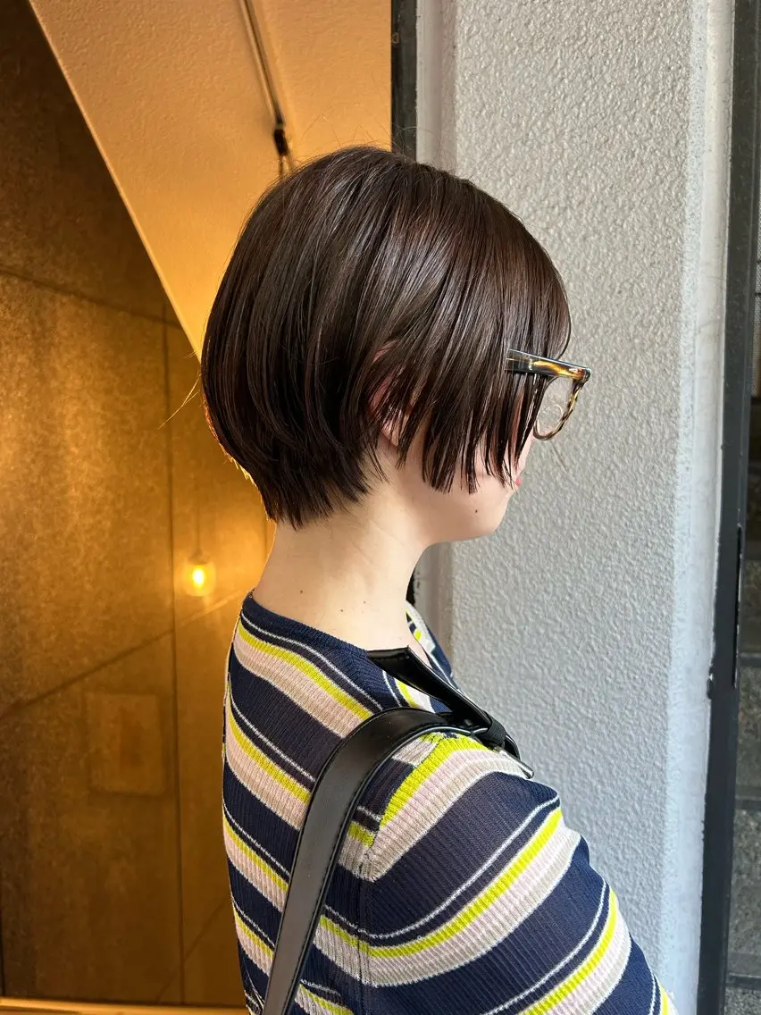 ショート カラー ベージュカラー ブリーチ ブラウンカラー 透明感カラー グレージュ カット ヘアカラー トリートメント ブラウンカラー 🦔🪷なりたりみのヘアスタイル