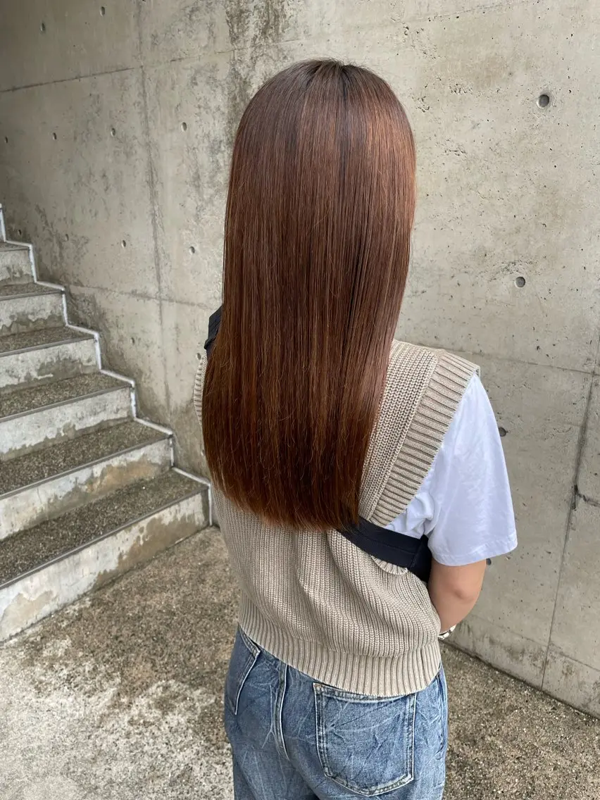 ロング パーマ 日高 香織のヘアスタイル