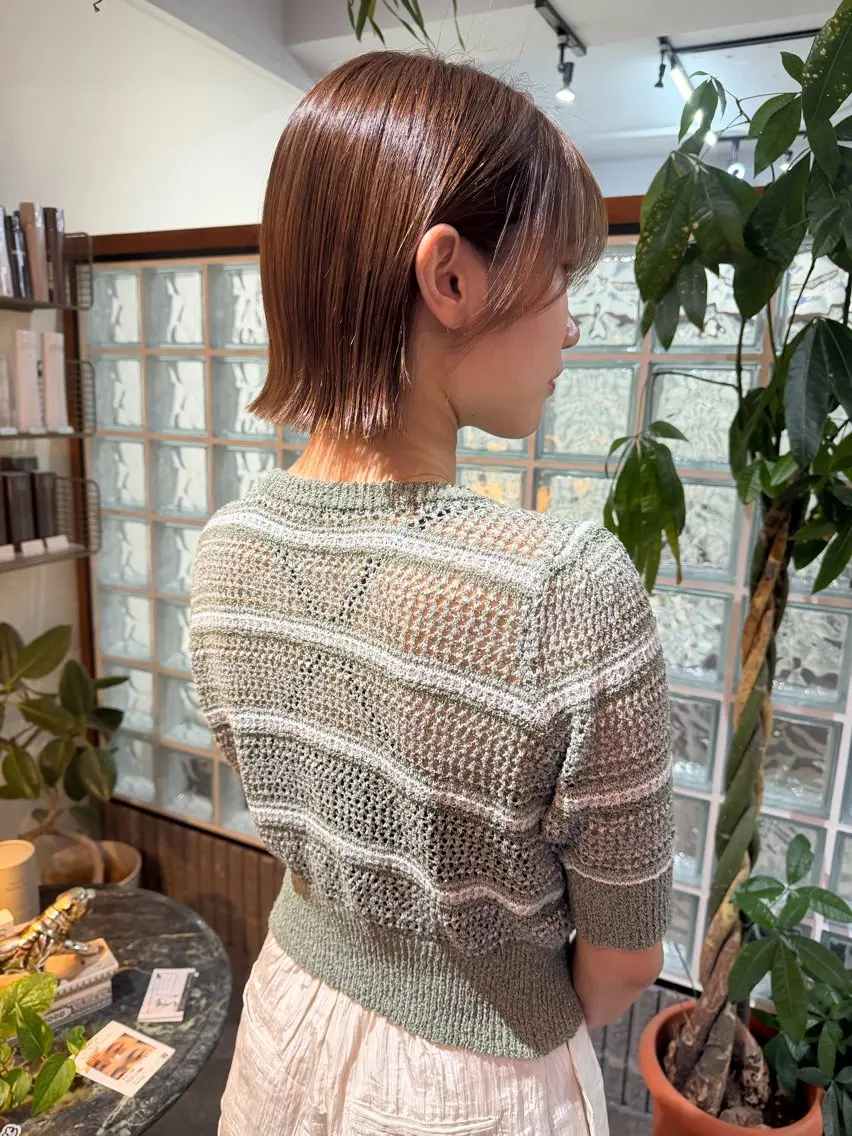 ショート カット ヘアカラー トリートメント IWT KEIZOのヘアスタイル