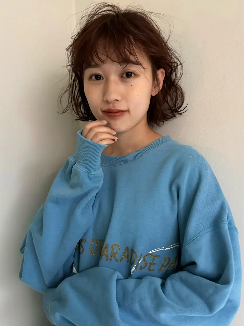 パーマ カット パーマ shiro.kobe 森彩華のヘアスタイル