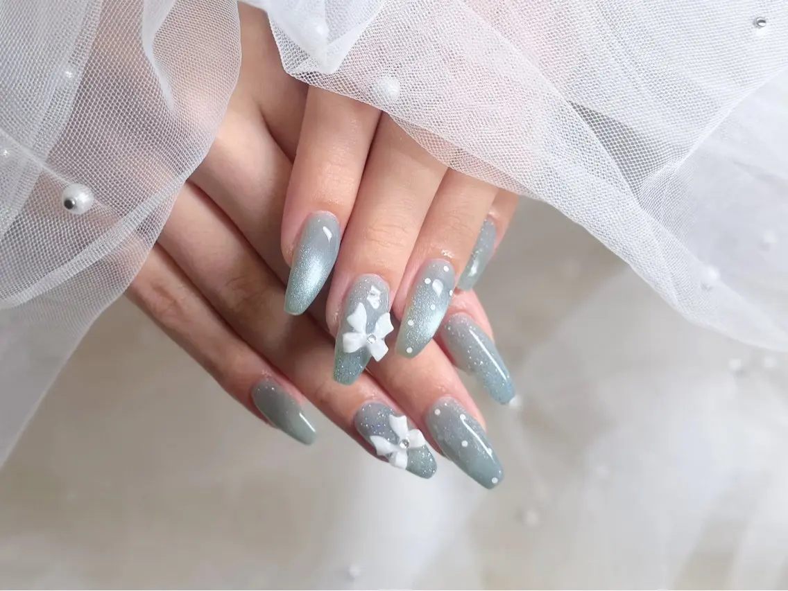 ネイル ハンドネイル ワンホン韓国ちゅるん ネイル✨🎀AMIのネイルデザイン