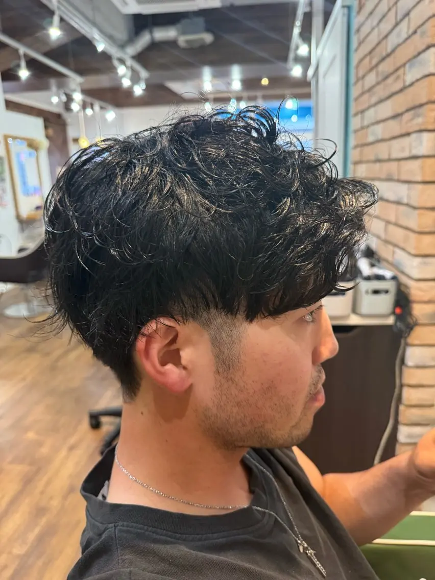 メンズ メンズパーマ カット 大木悠史 メンズカット✂️のヘアスタイル
