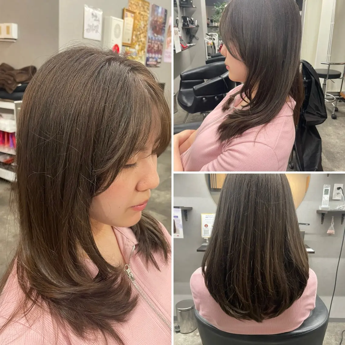 カラー ブラウンカラー 🌹ミラクル美容師 🌹くっぽのヘアスタイル