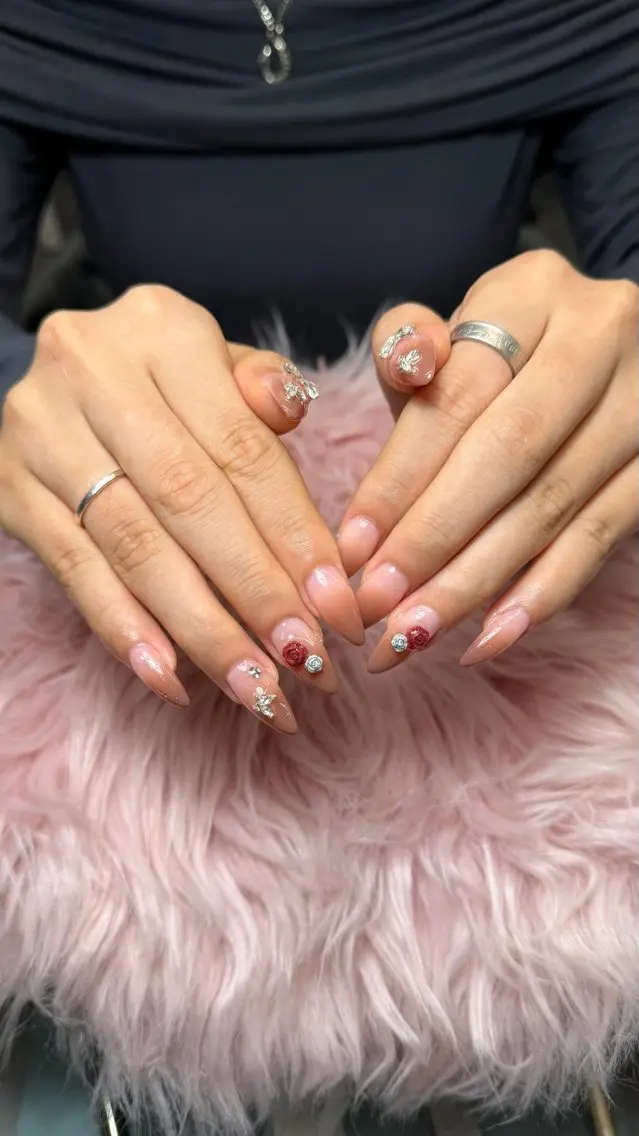 ネイル 長さ出し フレンチネイル グラデーション 韓国ネイル マグネットネイル ハンドネイル VB HEAVEN nailのネイルデザイン