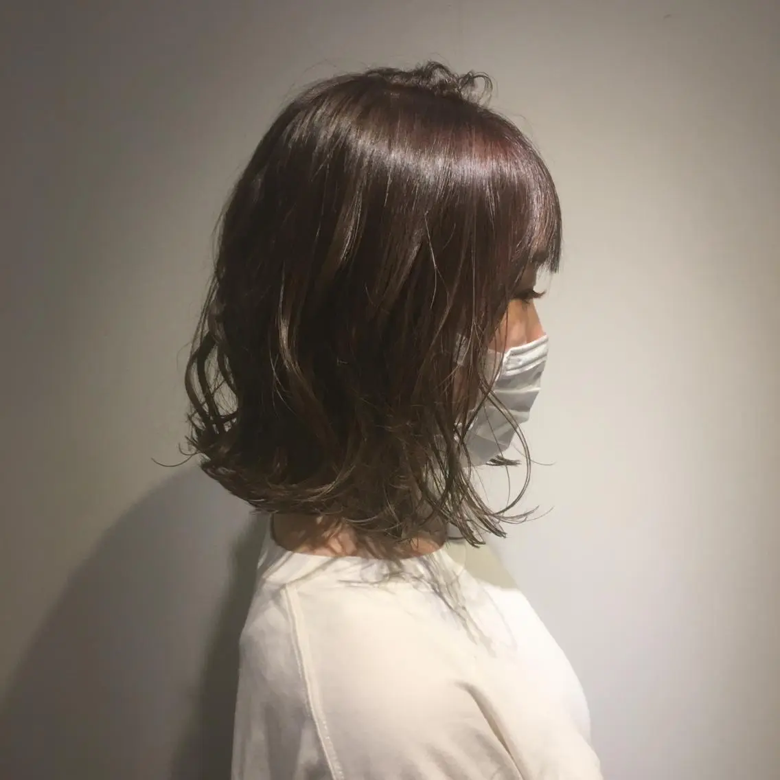 ミディアム カラー カット ヘアカラー しのはら まどかのヘアスタイル