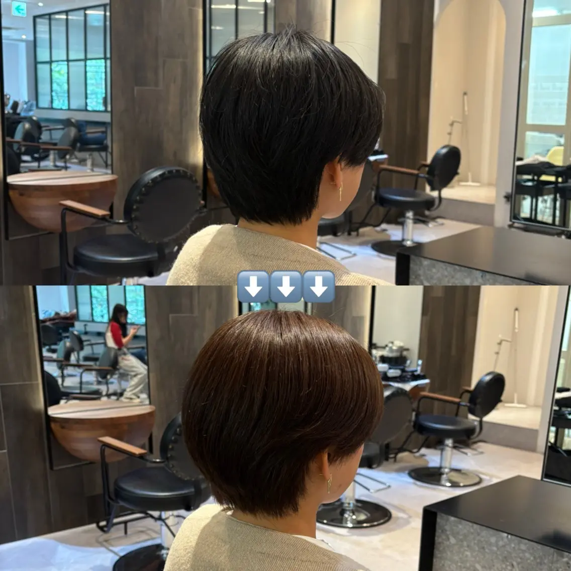 ショート カラー ブラウンカラー ナチュラルブラウン カラー/髪質改善 トリートメント/優果のヘアスタイル