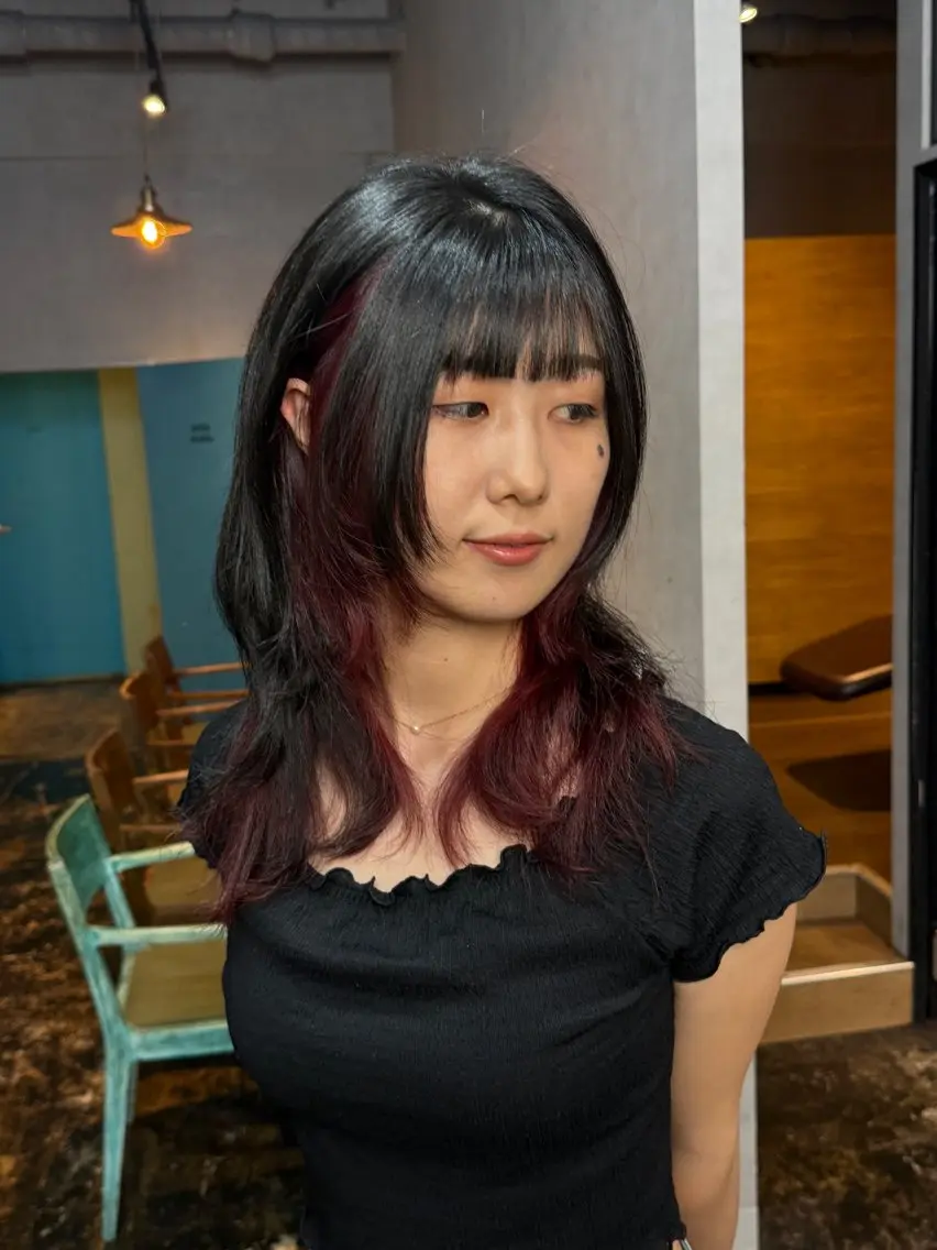 セミロング カラー カット ヘアカラー トリートメント 透明感カラー/パーマ 🌀アオノのヘアスタイル