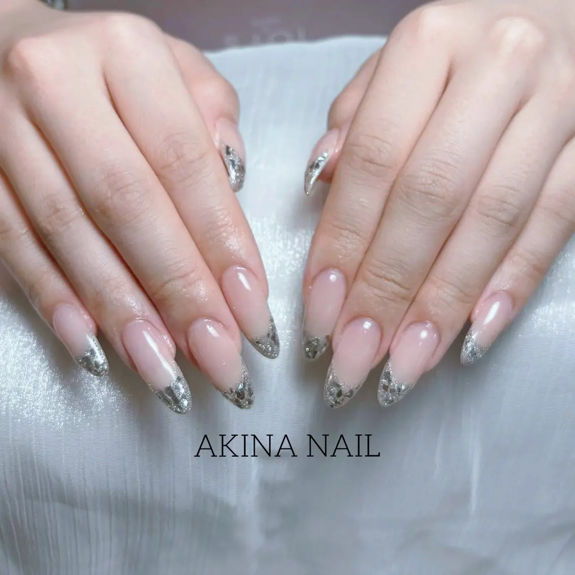 セミロング ハンドネイル Akina Nail 亀戸のネイルデザイン