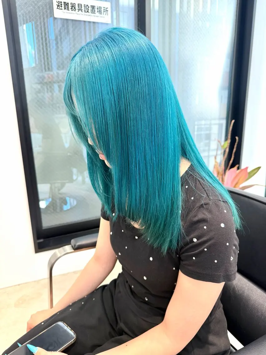 ロング ブリーチ特化🎖️ピ ンクカラー高橋さやかのヘアスタイル