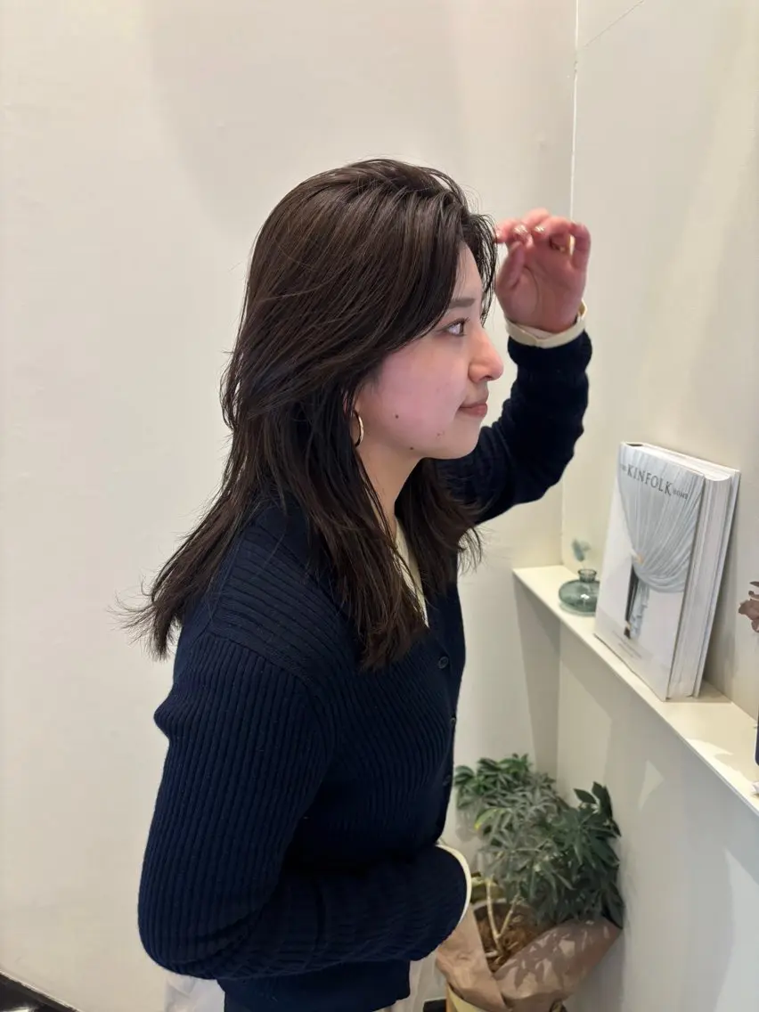 セミロング カット ヘアカラー トリートメント 🫧glad🫧 田村雪乃のヘアスタイル