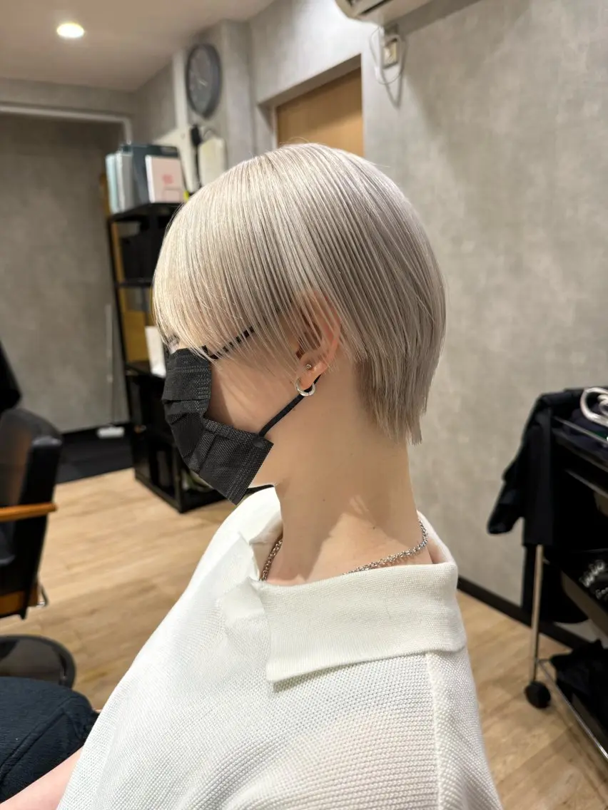 ショート カラー トレンド透明感カラー ☘️大貫 昂涼🐹のヘアスタイル
