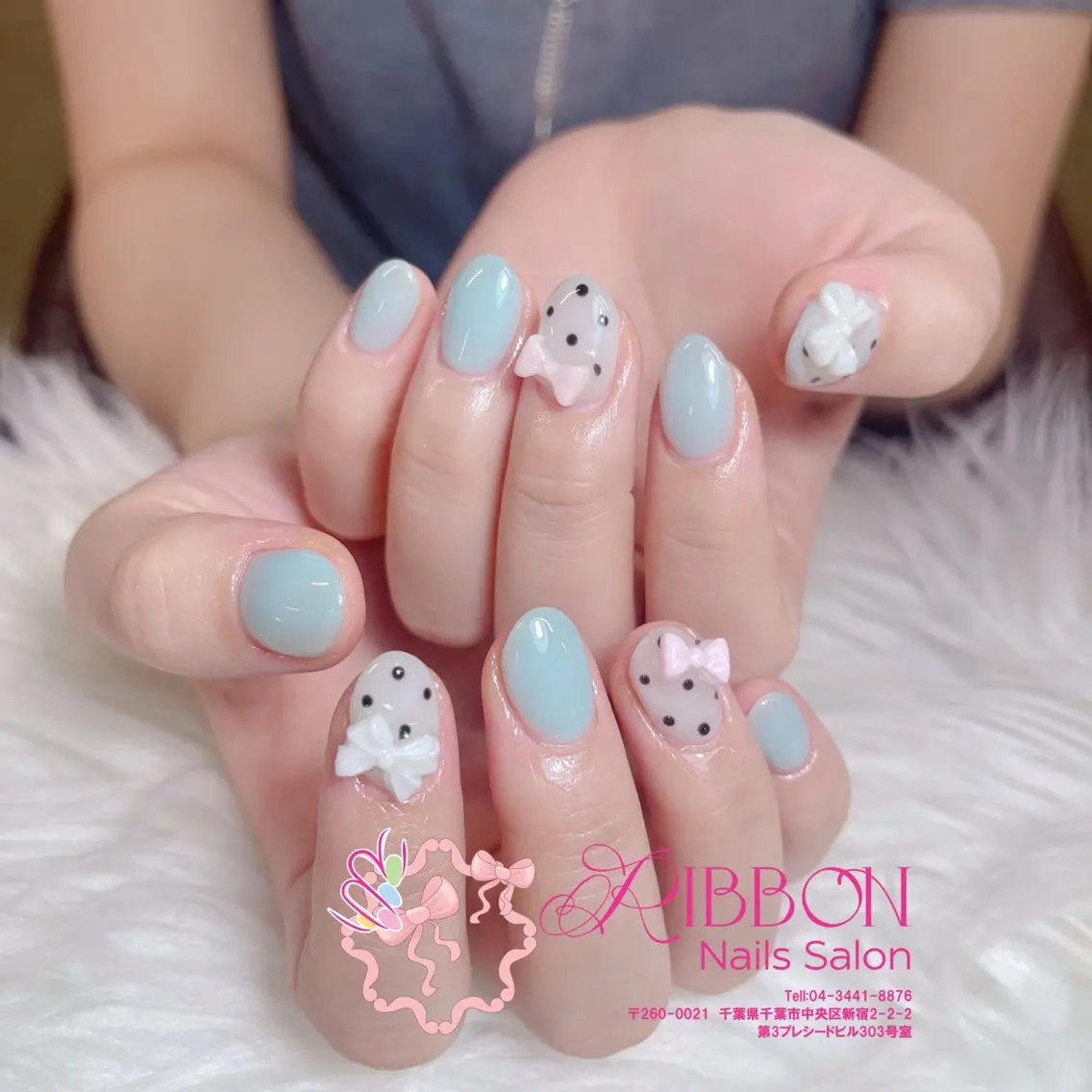 ネイル フットネイル フレンチネイル ジェルネイル マグネットネイル 持ち込み ハンドネイル Ribbonnail salonのネイルデザイン