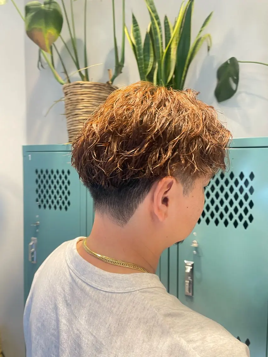 パーマ メンズ メンズパーマ カット パーマ あきば まゆのヘアスタイル