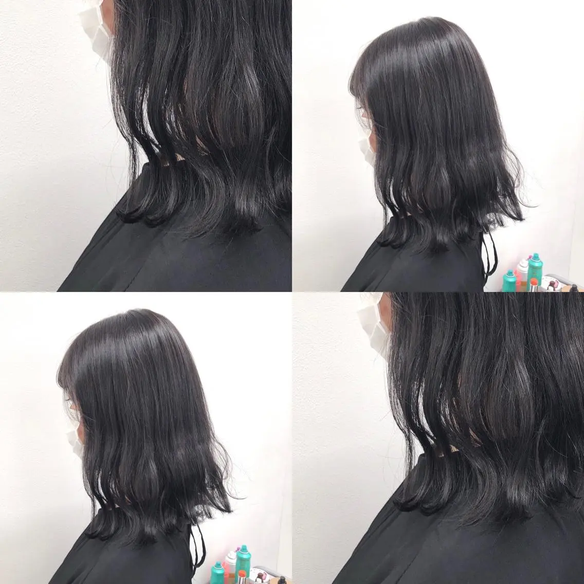 ミディアム カラー パーマ ヘアアレンジ メンズ キッズ ネイル マツエク・マツパ 上品＆韓国風 🥀海心🥀のヘアスタイル