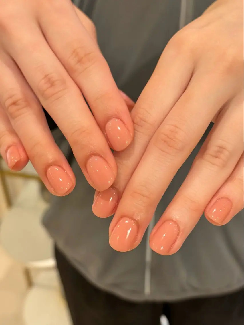 ネイル ワンカラーネイル ピンク salon madre Sakiのネイルデザイン