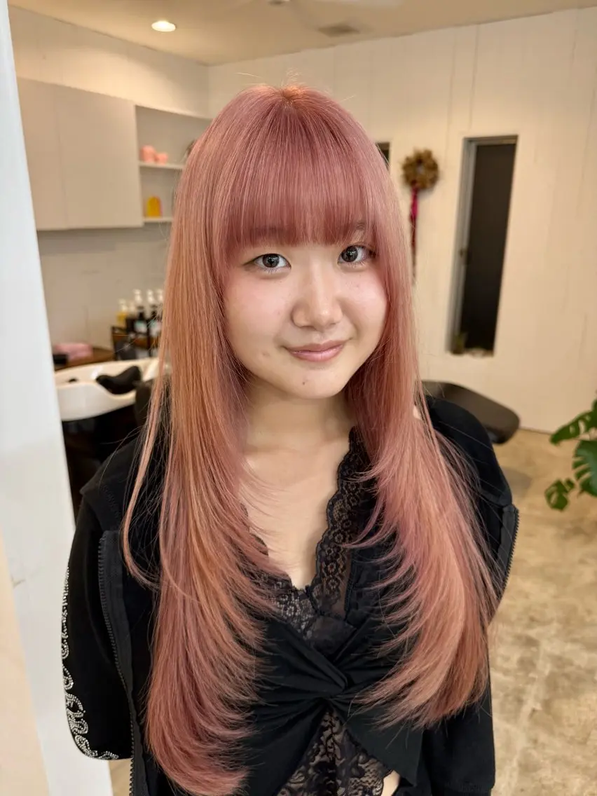 ロング カット ヘアカラー 『新潟でトレンド ヘアなら僕』あいるのヘアスタイル