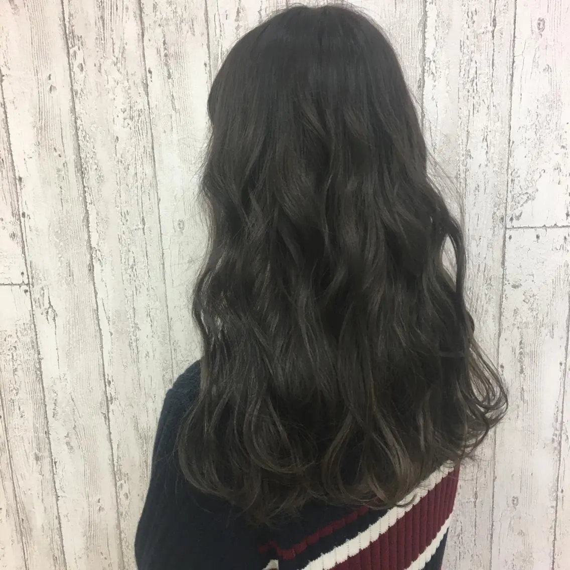 ロング カラー ブルーカラー ネイビーカラー Kaede .のヘアスタイル