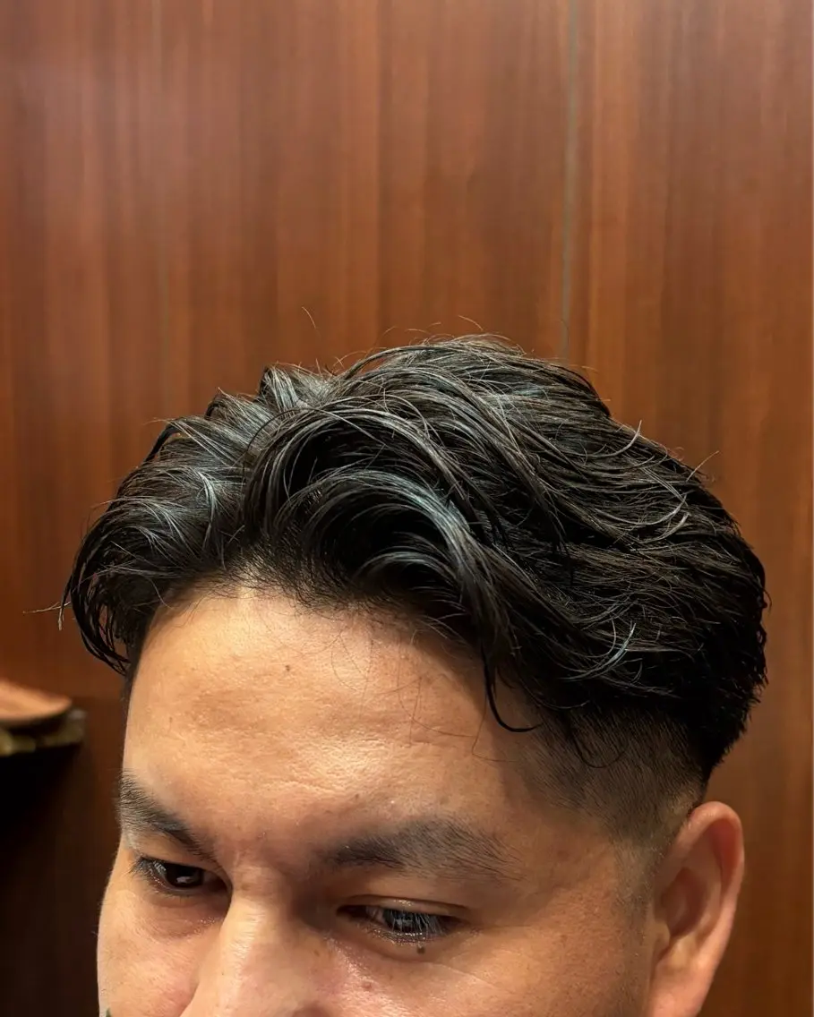 ミディアム パーマ メンズ アサノ ソウタのヘアスタイル