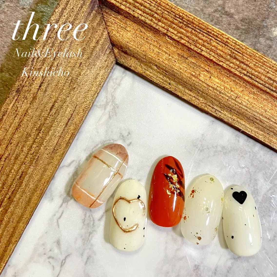 ネイル 韓国ネイル ハンドネイル three Nail&Eyeのネイルデザイン
