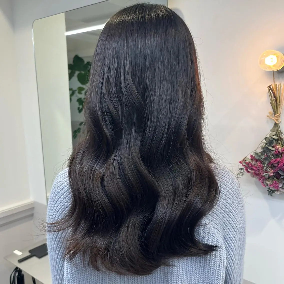 ロング カラー グレージュ マミ☁️ヘアセット /お呼ばれヘア/銀座のヘアスタイル