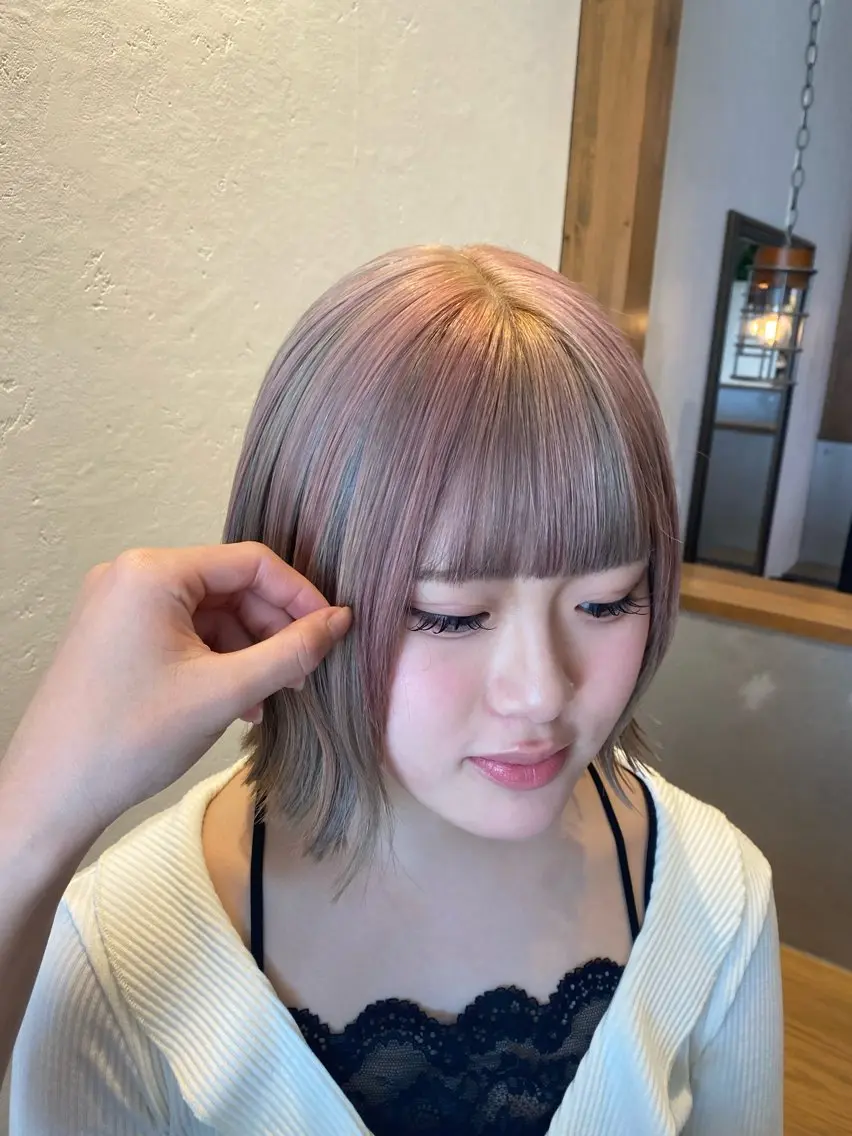 ショート 卒業式のヘアスタイル カット ヘアカラー 希優🌺ソムリエ /ブリーチ/カットのヘアスタイル