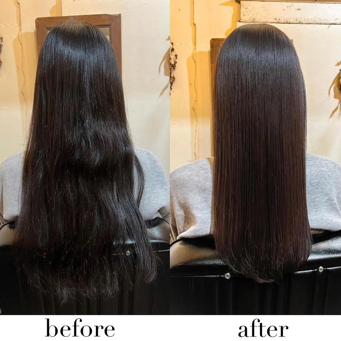 ロング 酸性ストレート カット ヘアカラー 縮毛矯正 トリートメント ヘッドスパ *くせ毛に特化* 【yun】のヘアスタイル