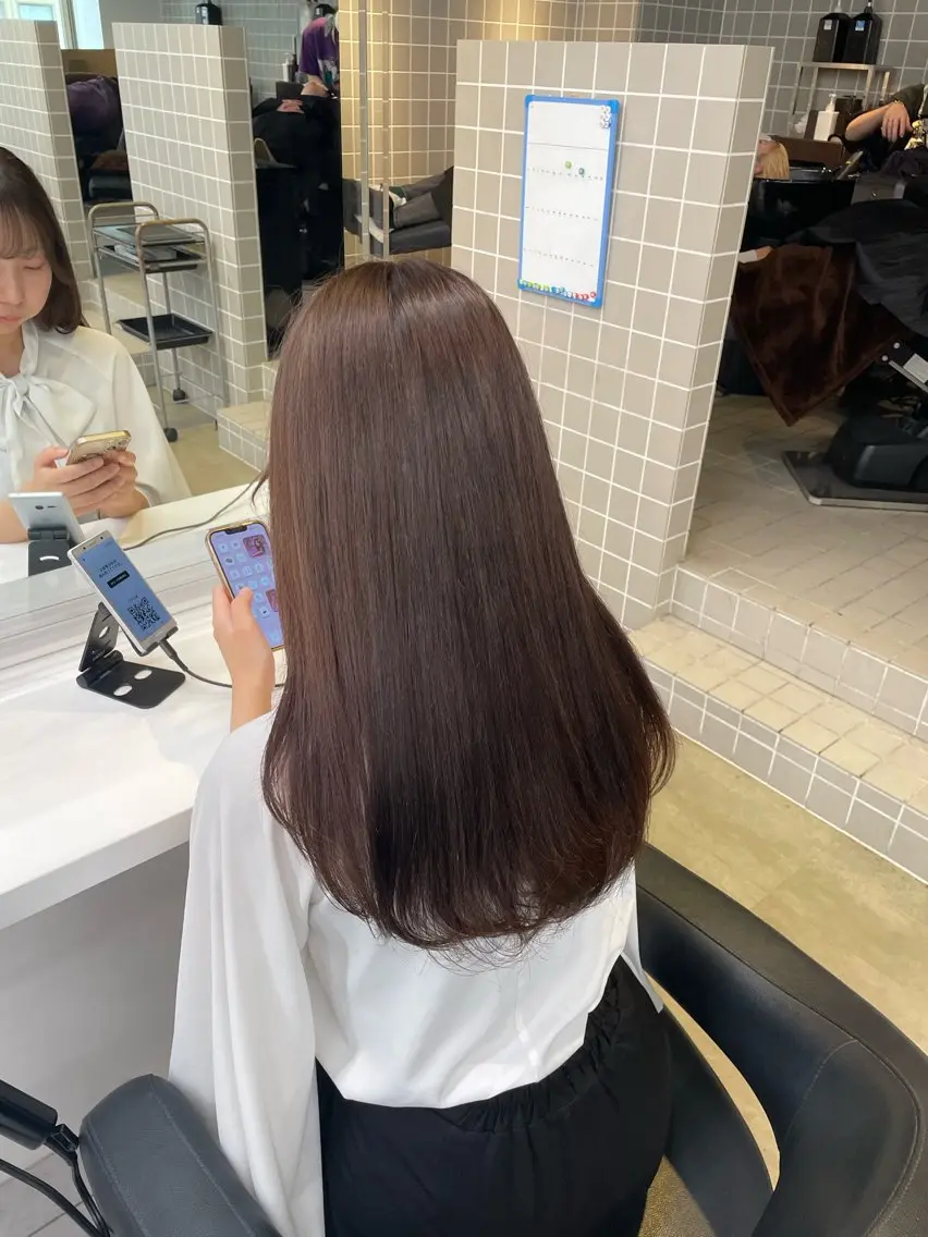 ロング カラー ヘアアレンジ ヘアカラー トリートメント ヘアセット 💗横浜美容室 💗HARUNAのヘアスタイル