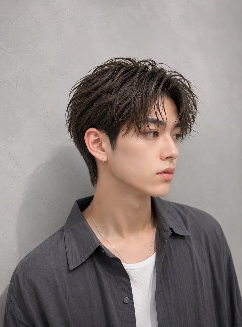 カラー メンズ 透明感カラー✨ 横尾ハルト🔹のヘアスタイル