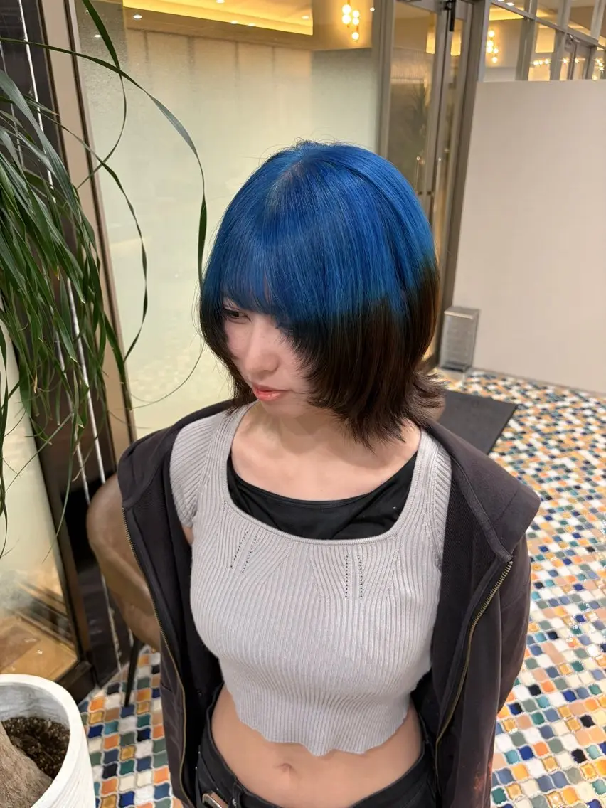 ミディアム カラー 松本 心優のヘアスタイル