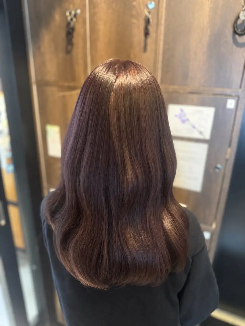 ロング カラー 透明感カラー ダブルカラー ラベンダーカラー 【新宿】 KAHOのヘアスタイル