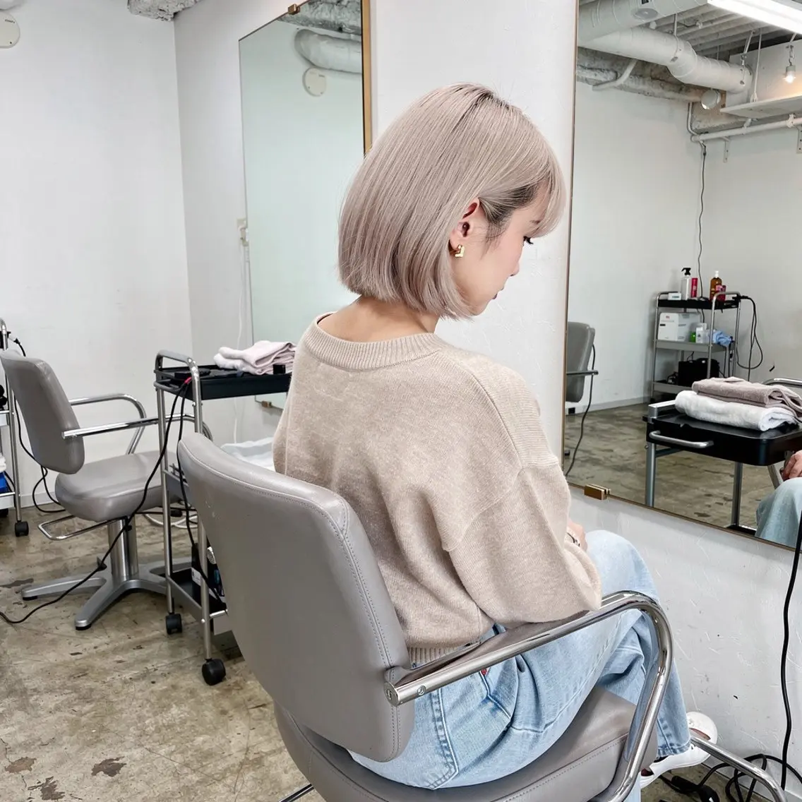 カラー 菜 緒のヘアスタイル