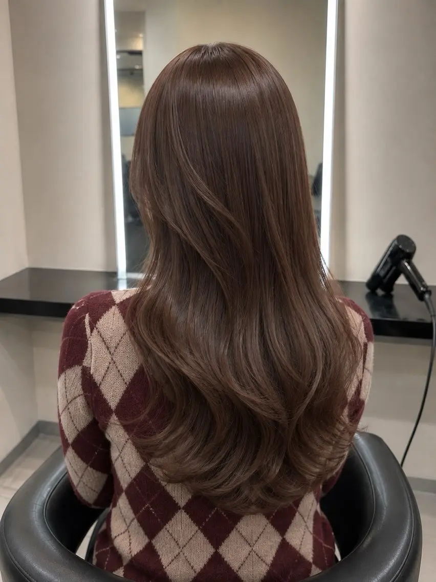 ミディアム カラー ブラウンカラー トリートメント 🌈ウルトワ水素 髪質改善naru🌈のヘアスタイル