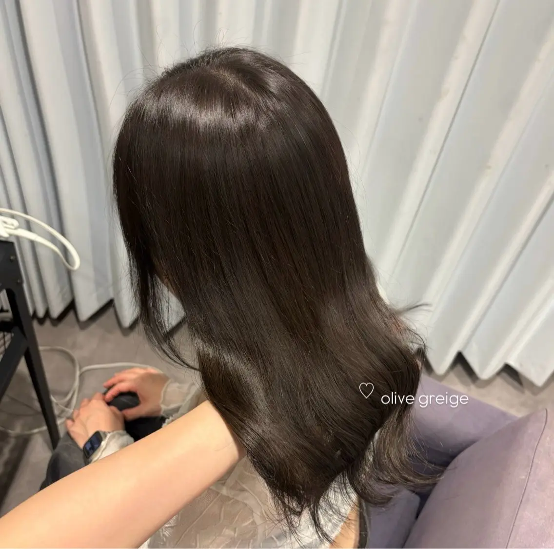 セミロング カラー ヘアカラー 🌙rion/都島 /透明感カラーのヘアスタイル