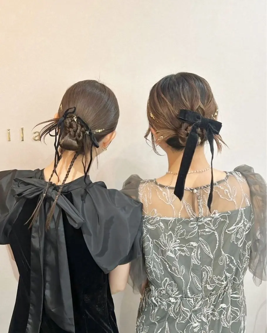 セミロング ヘアアレンジ エクステ＆ヘアセット Milaのヘアスタイル