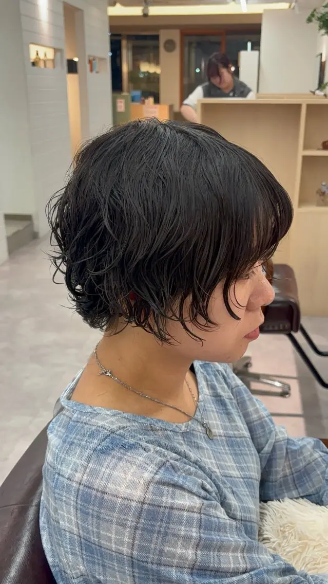 ショート カット 草津駅前/髪質改善 カラー/岩本遥加のヘアスタイル