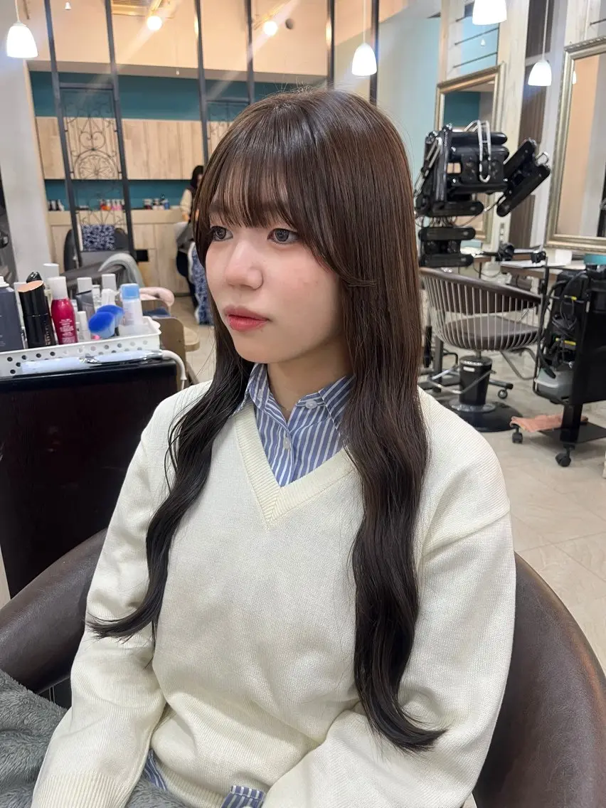 ロング カラー 透明感カラー トリートメント カット ヘアカラー トリートメント 兒玉/艶カラー/ 髪のお悩み相談😌のヘアスタイル