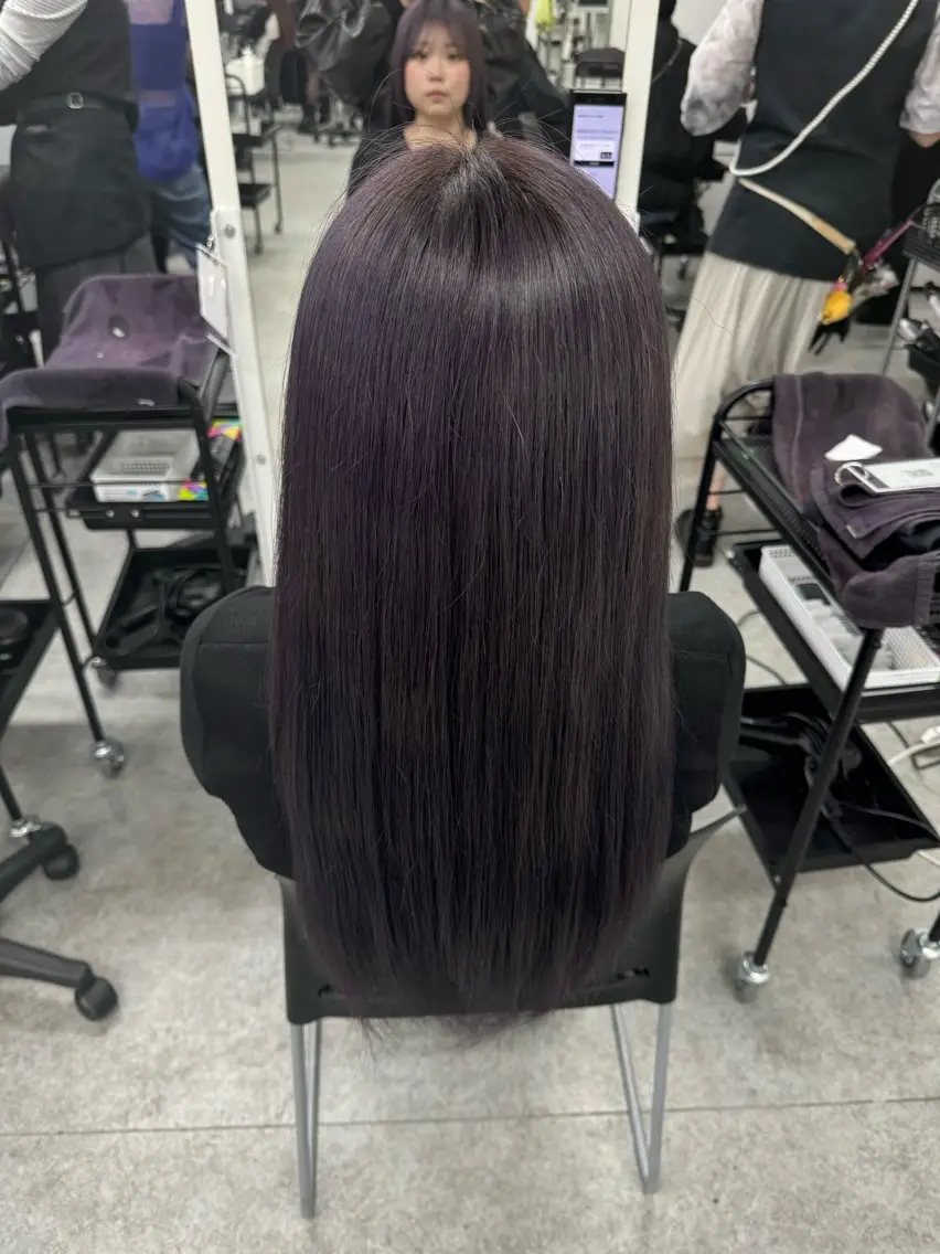 ロング カラー 髪質改善 トリートメント 大人っぽ韓国🤍ブリ ーチ/mitsukiのヘアスタイル
