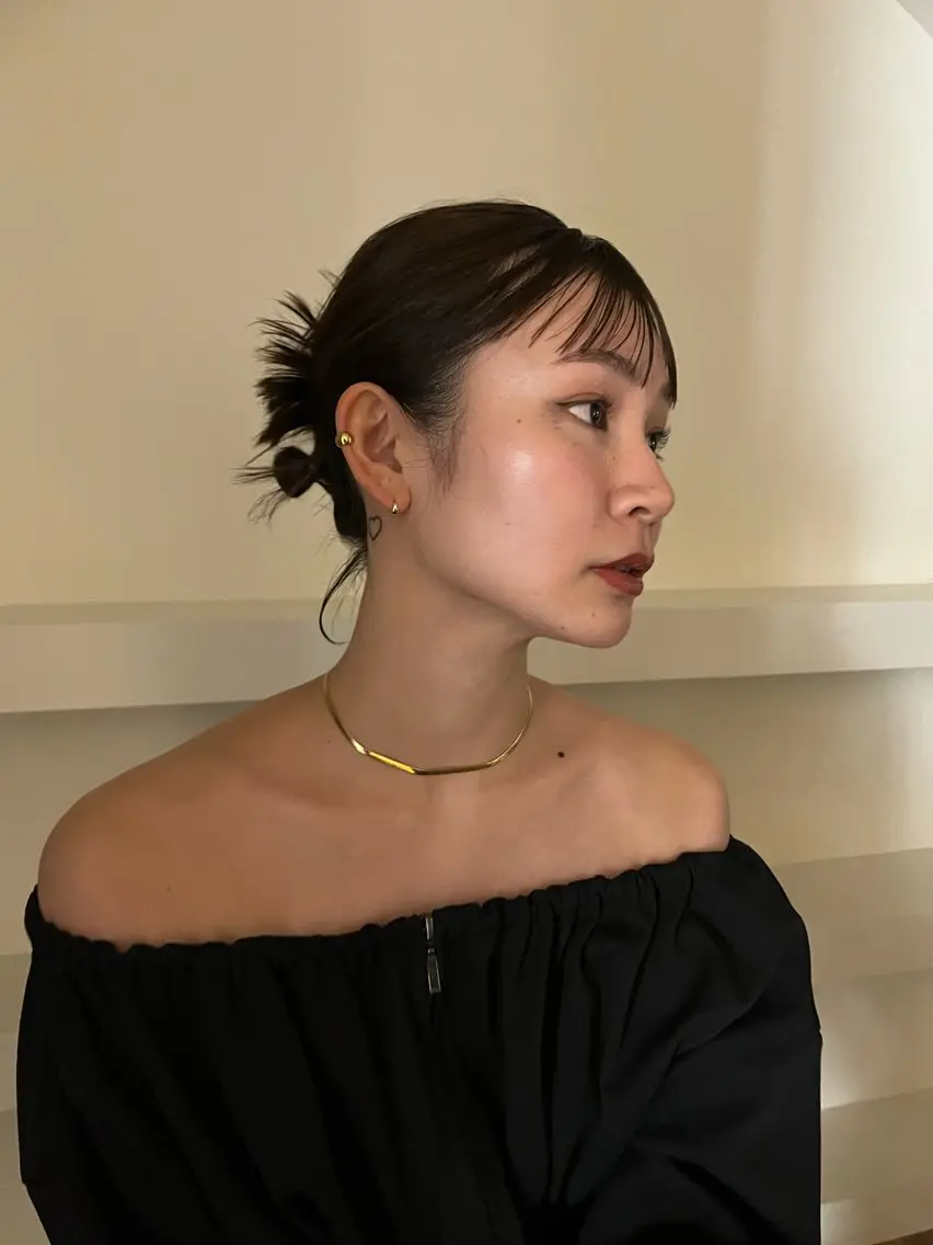 ミディアム カラー カット ヘアカラー トリートメント ヘッドスパ オリーブ/縮毛♡ Natsuno🩰のヘアスタイル