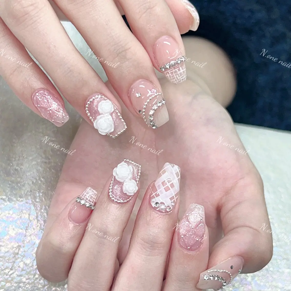 ネイル 長いだし/スカルプ/ パラシェルN.oneのネイルデザイン