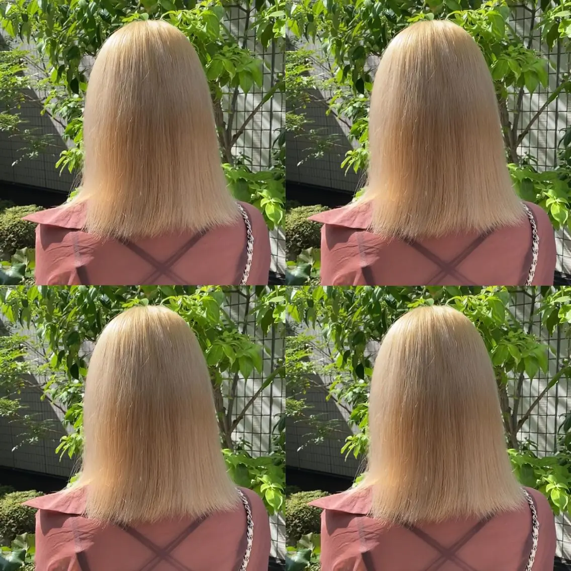 ミディアム カラー ベージュカラー ブロンド ハイトーンカラー ボブ 🌿レイヤー/ブリー チ/🌿JINのヘアスタイル