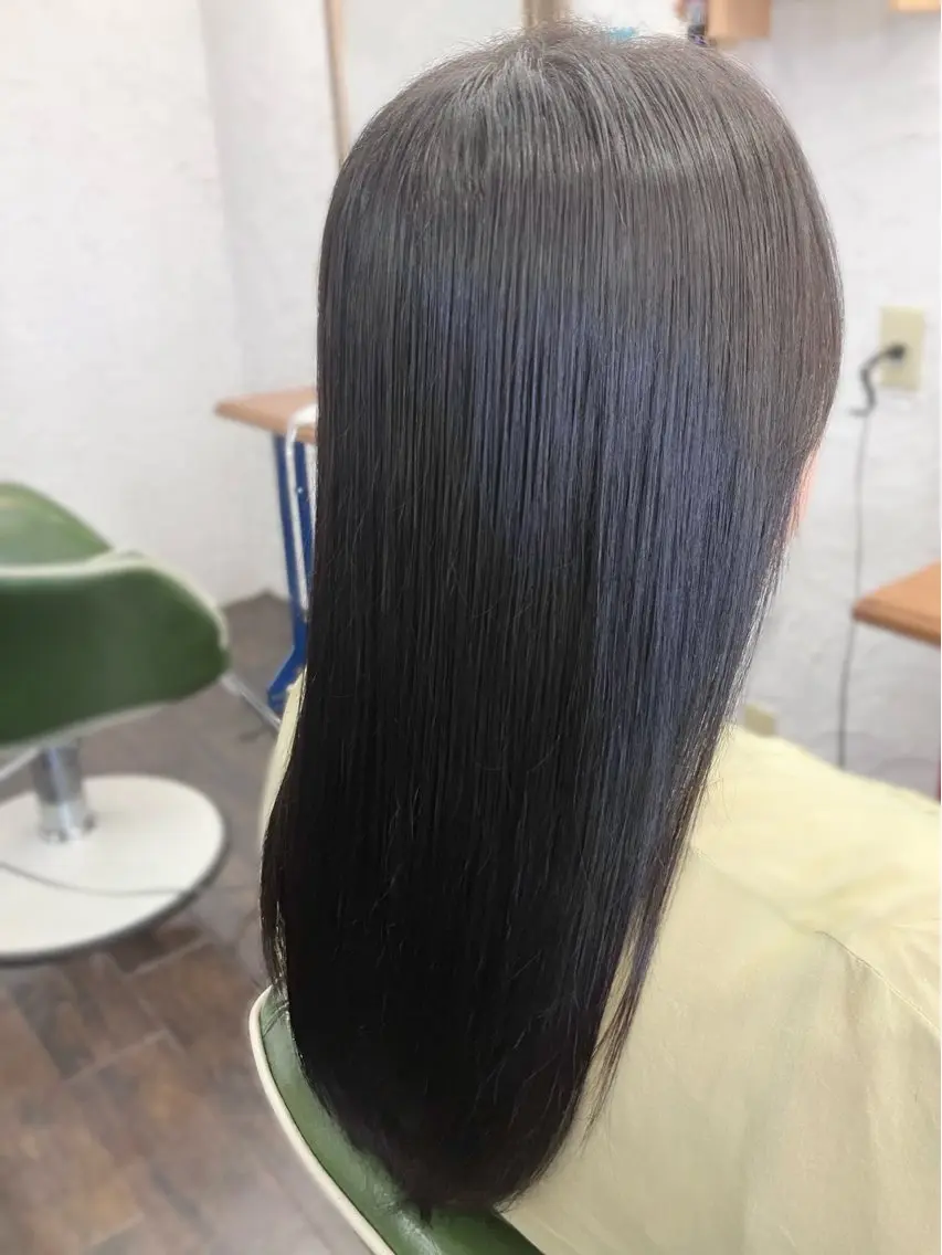 ロング 縮毛矯正 末吉 慶多のヘアスタイル