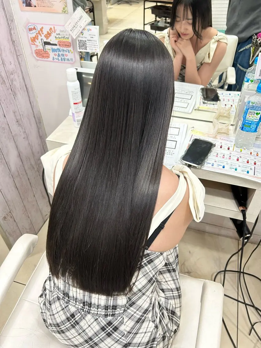 ロング カット ヘアカラー トリートメント 【髪質改善カラー】 瀧田嵐士🇰🇷のヘアスタイル