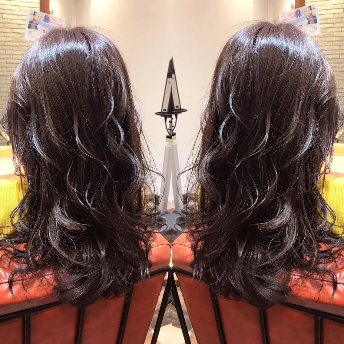 ロング カラー シールエクステ⭐️ オオミタクヤのヘアスタイル