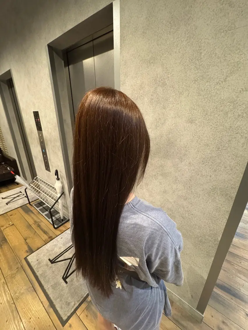 カラー ブラウンカラー ナチュラルブラウン 田中 らん🎀のヘアスタイル