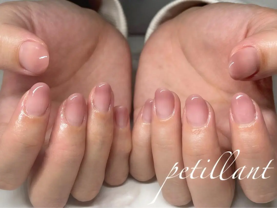 ネイル グラデーション ピンク nail salon petillantのネイルデザイン