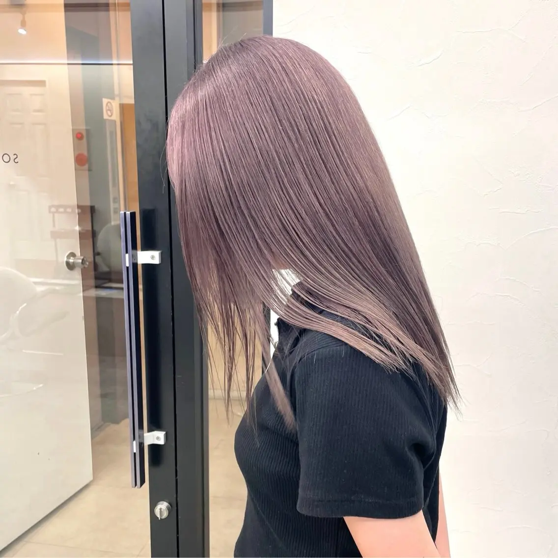 セミロング ヘアカラー トリートメント エクステ/大人可愛い カラー🩷RINAのヘアスタイル