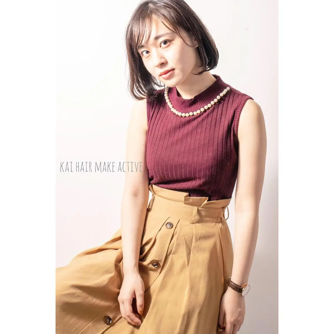 ミディアム ボブ 坂東 秀幸のヘアスタイル