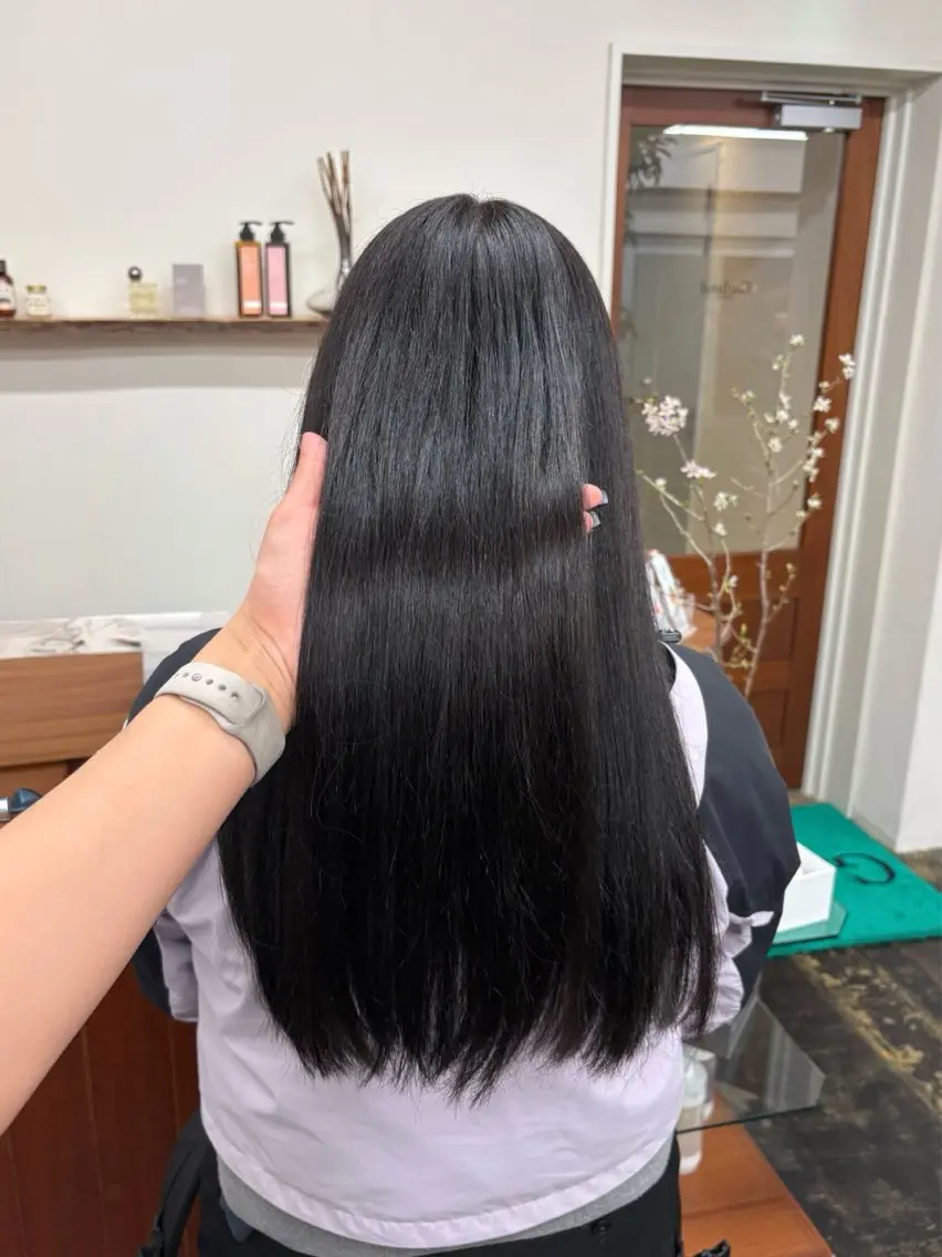 セミロング 透明感カラー/顔周り カット/ののか💞のヘアスタイル
